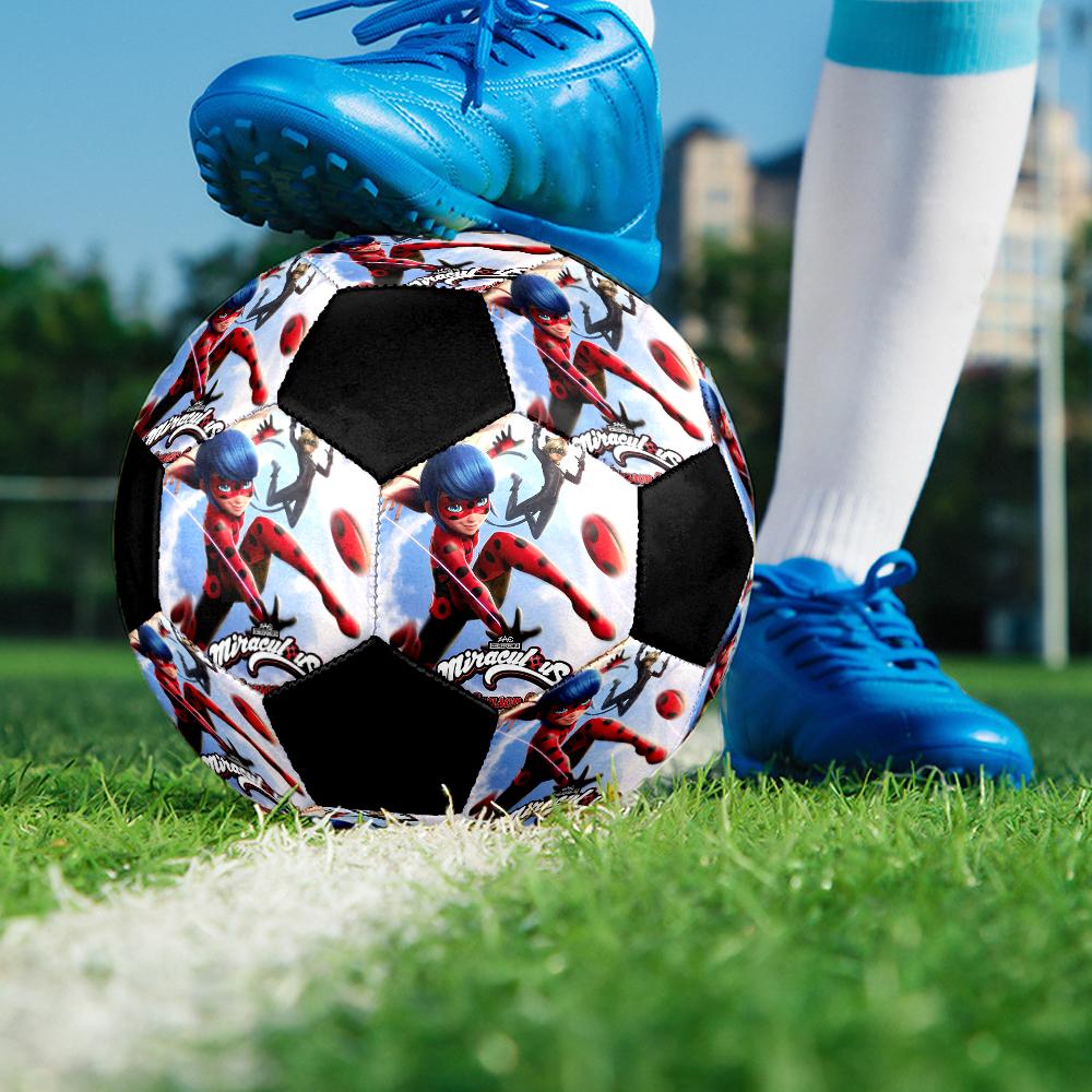 Miraculous Theme Size 5 Soccer Ball, Suitable for Both Indoor and Outdoor Matches, a Gift Suitable for Everyone.