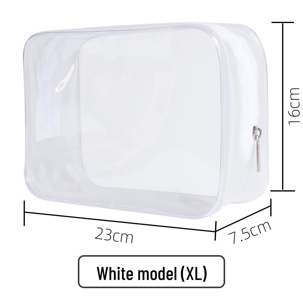 PVC Transparent Travel Cosmetic Bag - Large Capacity, Waterproof, Portable Storage with High-End Feel