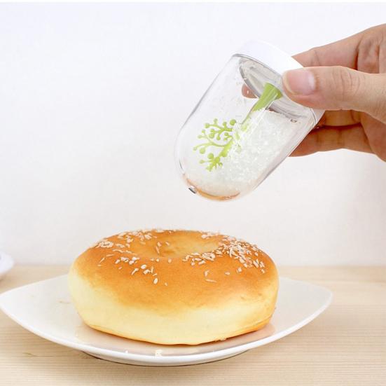 4Pcs/Set Spice Jar Cute Transparent PP Four Seasons Plant Animals Spice