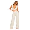 Missy Empire Womens/Ladies Linen-Look Wrap Around Sleeveless Crop Top