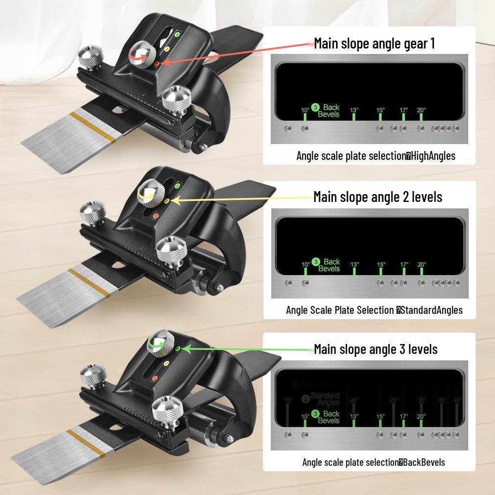 Woodworking Knife Sharpener & Angle Setter for Chisels and Planer Blades