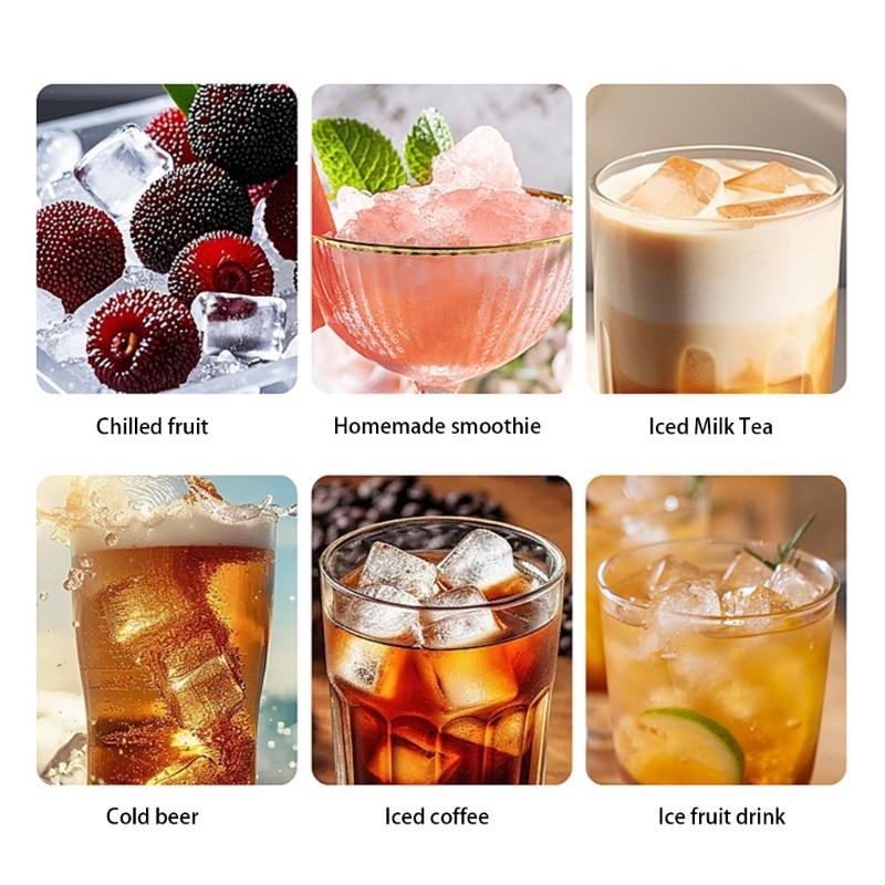 Malý výrobník ledu Přenosný výrobník ledu 12V Jednoduchý výrobník ledu Plastový výrobník ledu Vhodný pro různé kuchyně