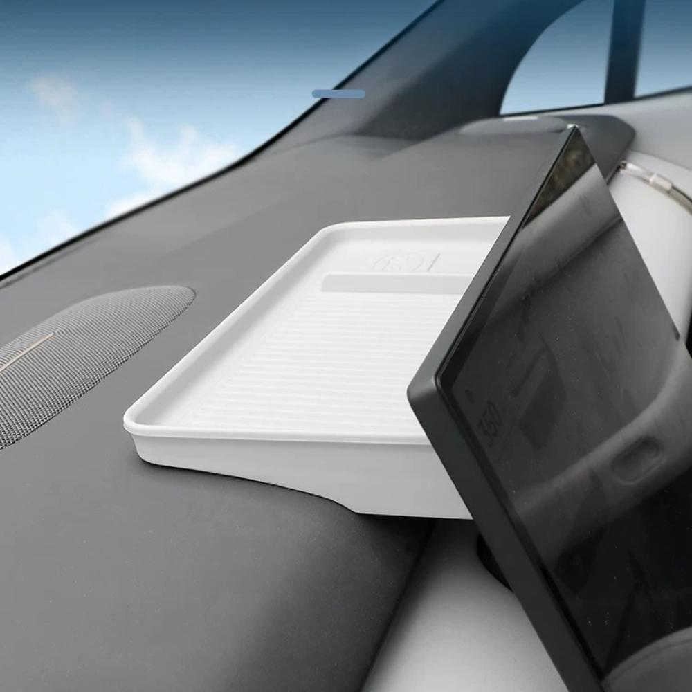 For XPENG P7+ 2026 2027 Car Styling Behind Screen Storage Box Tissue Holders ETC Organizer Tray Interior Durable Pro Accessories
