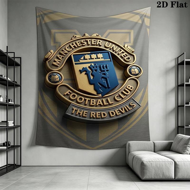Manchester Football Club Crest Bedding 1 Duvet Cover 2 Pillowcase Without Core Soft And Comfortable Christmas Birthday Gift Bedding Set