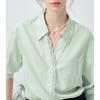 White long-sleeve women's shirt, 2026 spring new style, European style lace trim loose top