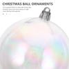 6Pcs Iridescent Christmas Ball Ornaments Hanging Decorations Xmas Tree Decorative Balls Party Supplies Xmas Hanging Decor