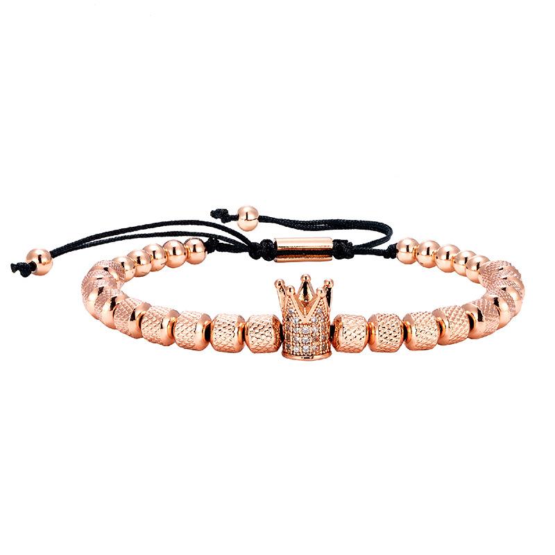 Jewelry Fashion Micro Inlaid Crown Handmade Beads Simple, Small and Popular Fashion Versatile Bracelet