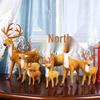 Christmas Reindeer Plush Ornament Set for Window and Tree Decorating