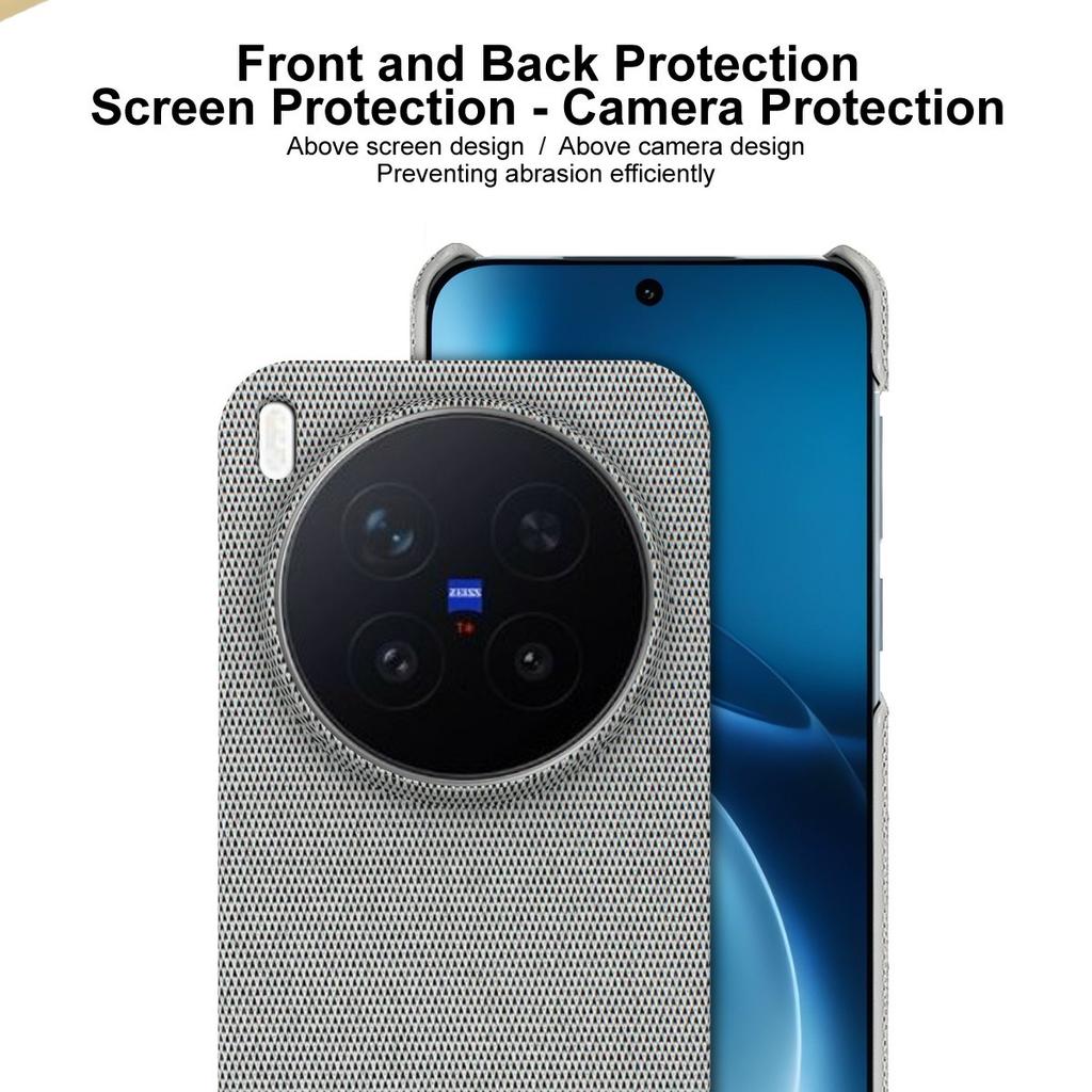 IMAK Ruiyi Series for Vivo X300 Pro 5G Case Fabric Texture Leather + PC Phone Back Cover