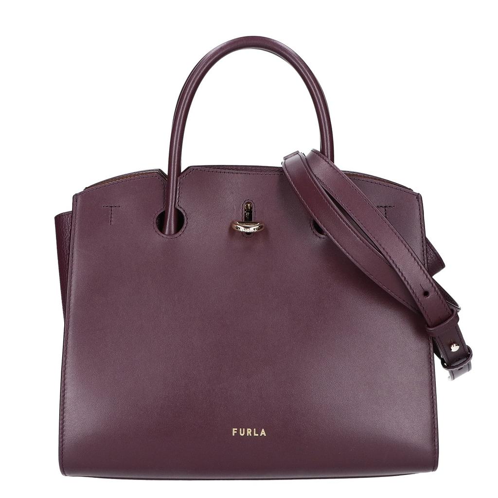 FURLA [Good Condition] 8050597384795 GENESI M 2WAY Handbag BordeauxUsed