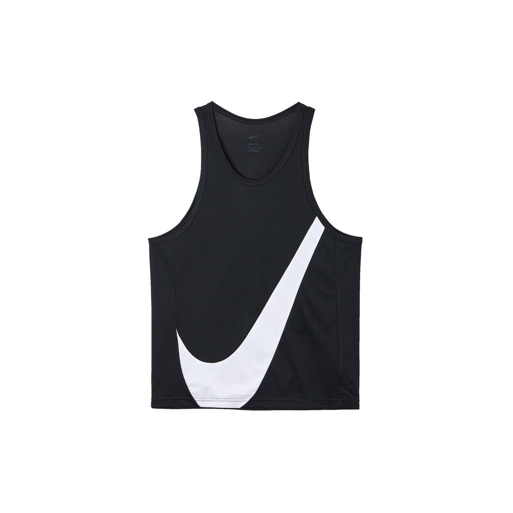 Nike Big Swoosh Quick-Dry Breathable Basketball Tank Top Men Tops Black DH7133-013