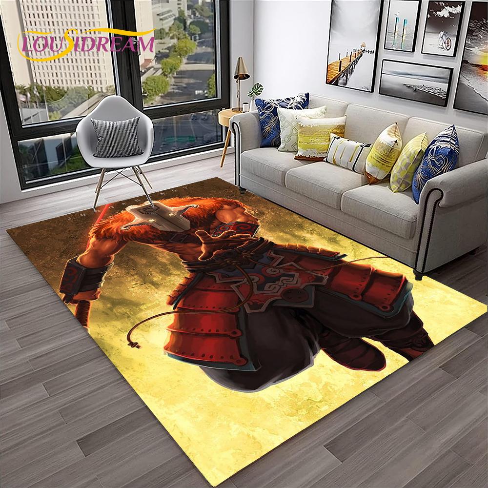Tappeto HD Classici di Dota2 per Giocatori, Tappeto per Casa Soggiorno Camera da Letto Divano Zerbino Decorazione, Tappeto per Area Giochi Bambini Tappetino Antiscivolo