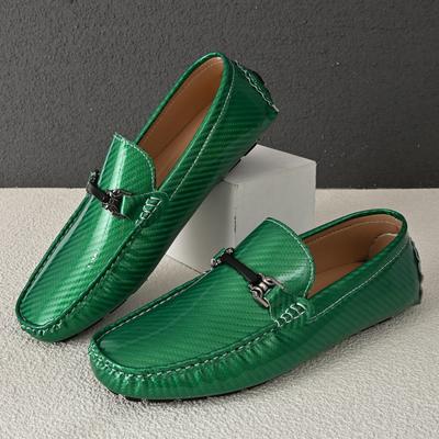 Fashion Loafers Mens Handmade Casual Slip On Shoes Pu Leather Men Loafers Outdoor Comfortable Breathable Mens Driving Shoes