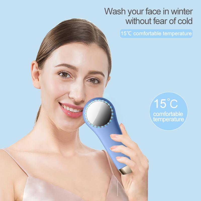 Facial Cleansing Brush Ddevice Face Scrubber Waterproof Face Scrub Brush Electric Silicone Face Scrubber Cleanser Brush