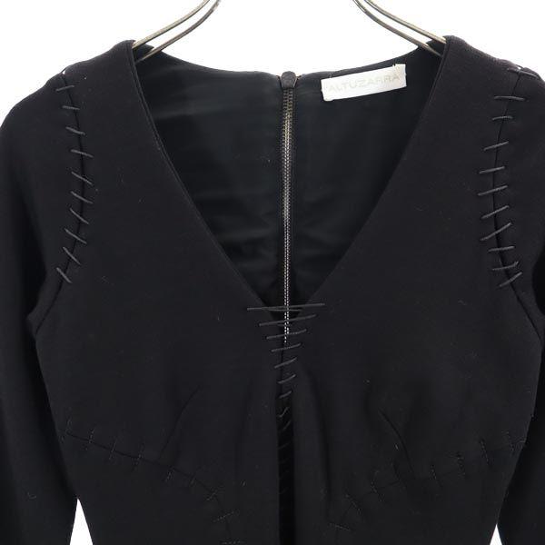 ALTUZARRA wool Long sleeve one piece black Women Used