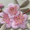 Patch Loch Kleidung Rock Cheongsam Dekoration Diy Kleber Rosa Pflaumenblüte Zubehör Stickerei Tuch Aufkleber