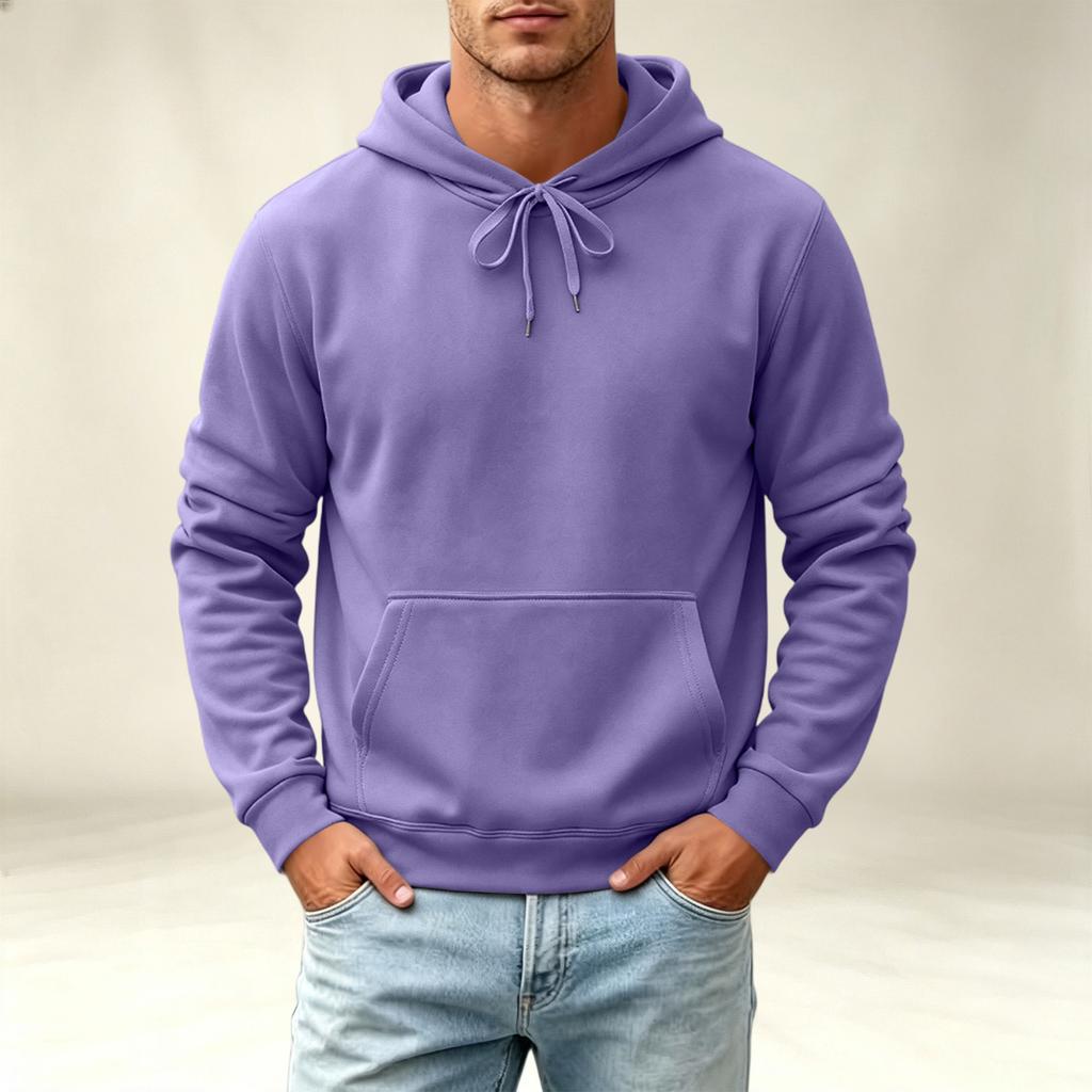 Men's Hoodie Casual Long Sleeve Pullover Sweatshirt for Fall and Winter Everyday Wear