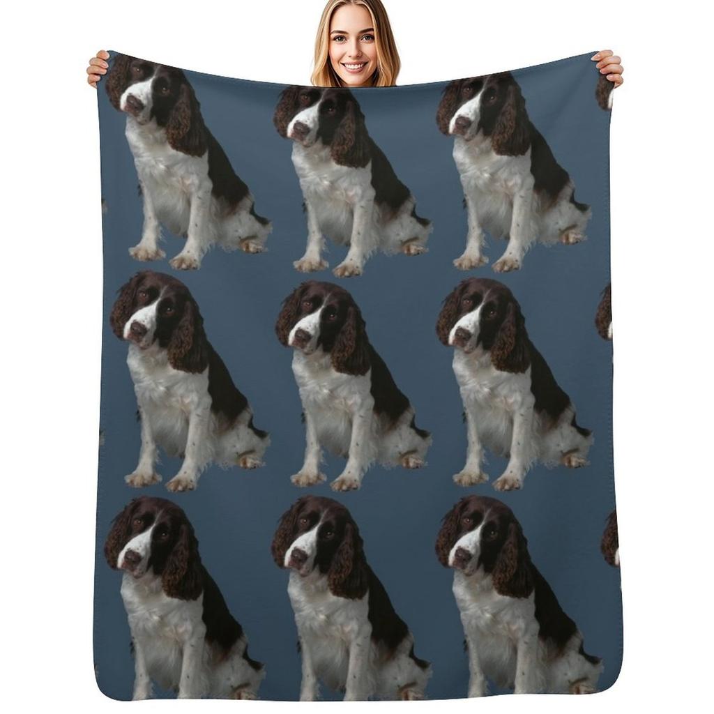 Springer Spaniel Inglés, Dog Bobby Throw Blanket Luxurious Soft Blanket Holiday Gift for Family