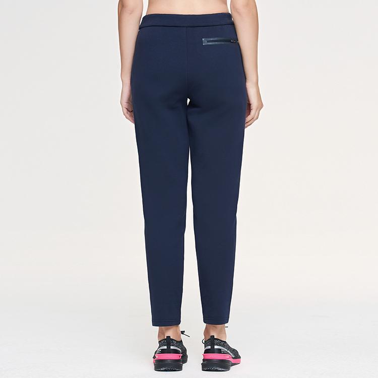 FILA Athletics Logo Print Drawstring Knitted Sports Pants Women bottoms Dark-Blue A11W111615F-NV