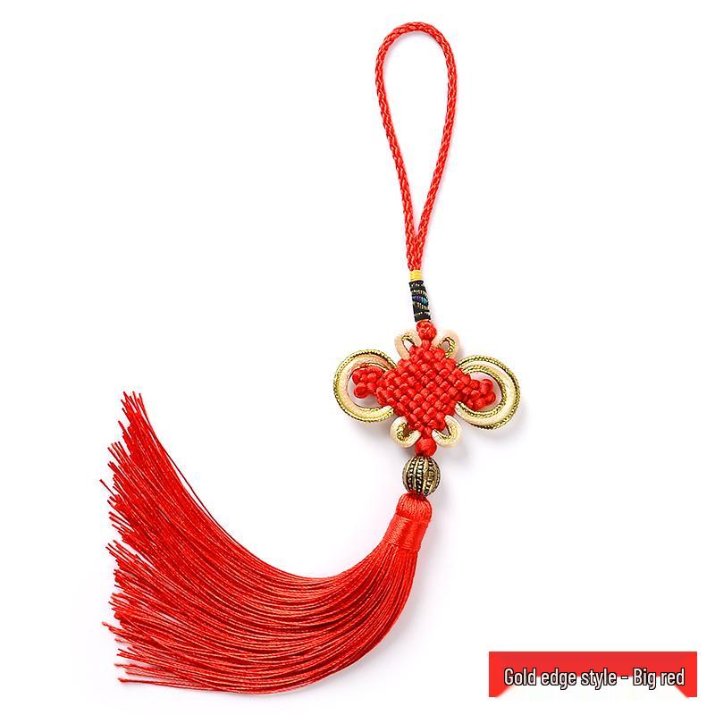 Lanterna Nodo Cinese Ornamenti con Nappa – Set di 6 Decorazioni Rosse da Appendere con Spedizione Gratuita