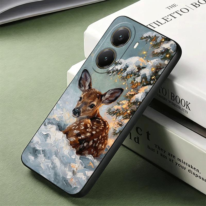Sika Deer Elk Animal Soft Phone Case for Xiaomi Poco X5 X6 X7 X8 Pro Max X3 F7 F8 Ultra M8 M7 M6 M5 Redmi 15 15C 14C 13C 12C X4