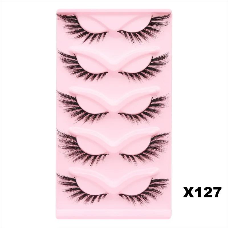 Lashes Fox Eyes False Eyelashes Cat Eye Lashes Lash Extension Supplies Winged Cosplay Faux Cils Beauty Female Makeup Tools Manga