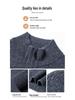 Men's 100% Merino Wool Half-Zip Pullover Sweater - Warm Winter Wear for Middle-Aged Men