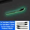 Highland Styling Premium Durable Car Luminous Door Handle Cover Protector Sticker For Model Y/Y Juniper 2025 Model 3/3