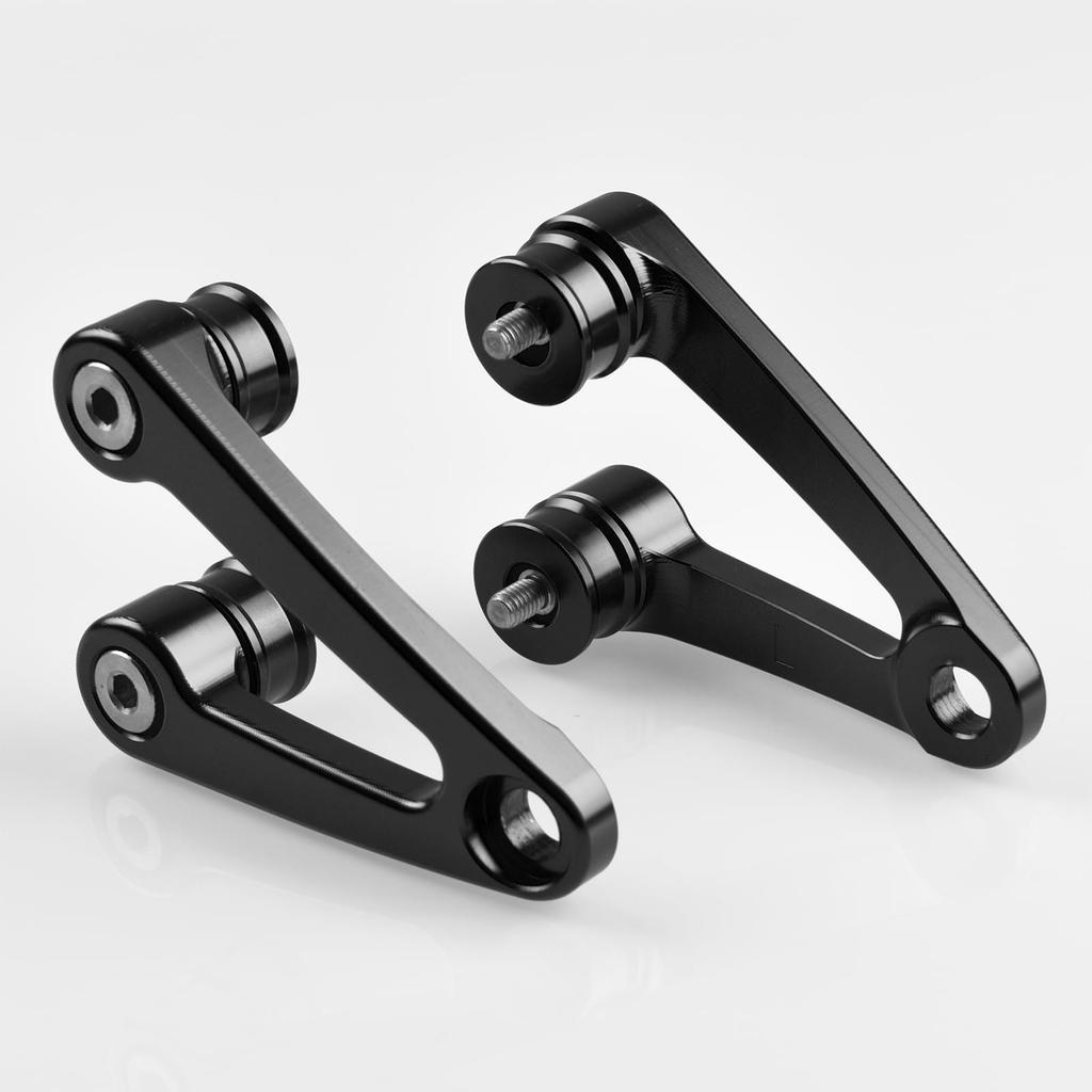 Headlight Bracket Kit Compatible with Honda CB1100EX Aluminum Headlight Mount Bracket CB1300SF, CB400SF, CB1100, - (Black) [Used]