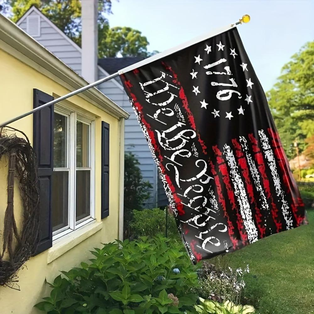 Wir das Volk 1776 Flagge, Mehrzweck Betsy Ross 13 Sterne Amerikanische Unabhängigkeit Verfassung Gartendekoration mit 2 Stück Spleißseil, 1 Stück