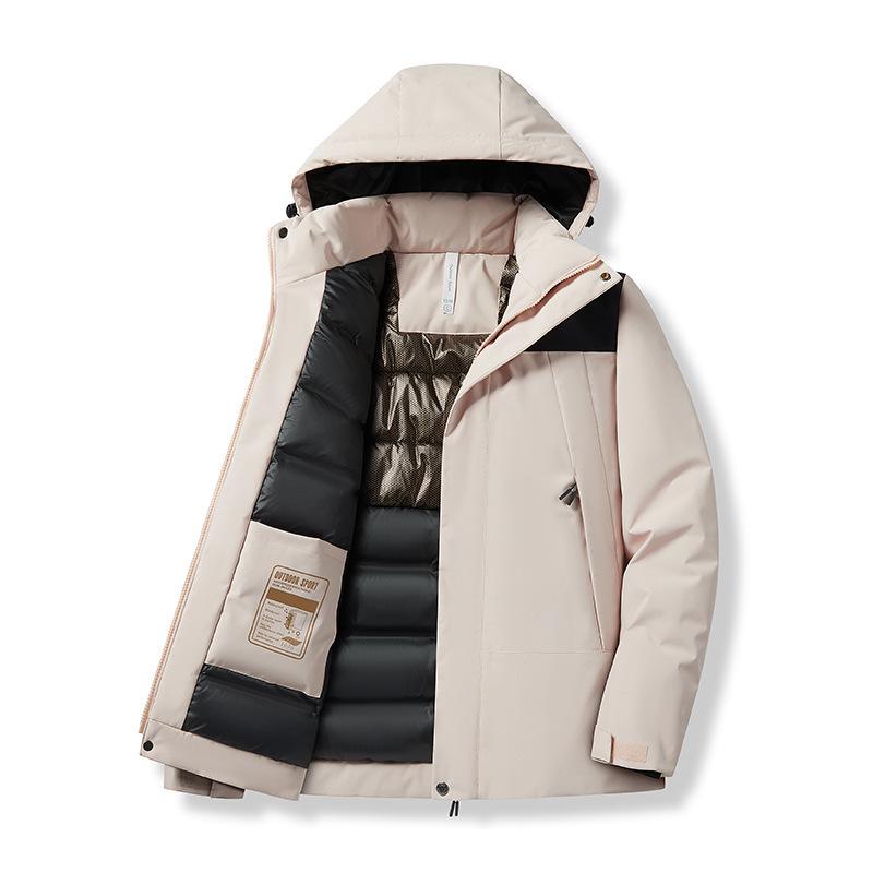 Winter Thickened Warm Jacket Graphene Sports and Leisure Hooded Cotton-padded Jacket Thickened Windproof Jacket Padded Jacket Group Buying