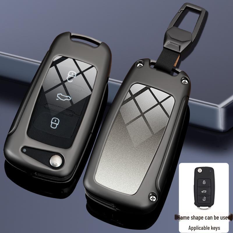 Compatible Key Case for Volkswagen Cars: 24 Sagitar, Bora, Golf 7, Tiguan L, Tayron, Yi, Magotan, and 23 Model CC.