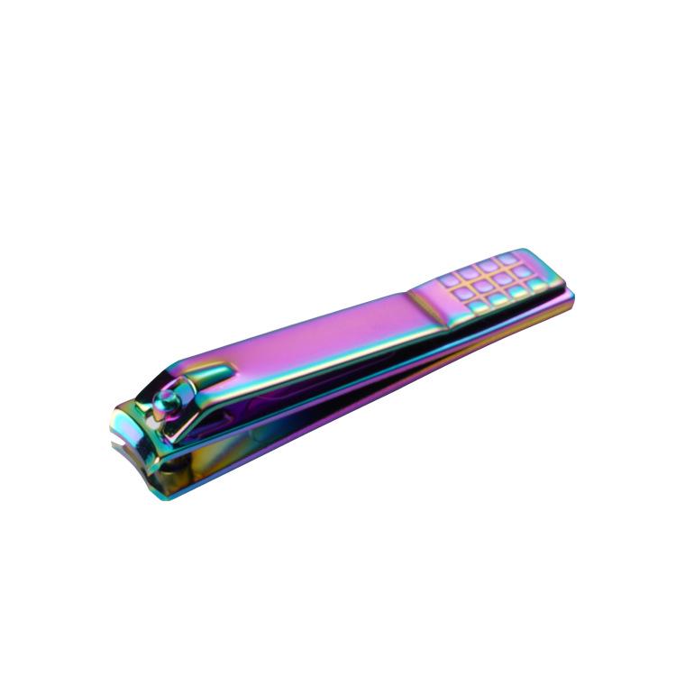 Titanium-Coated Carbon Steel Nail Clippers - Flat & Slant Mouth Trimming Tool