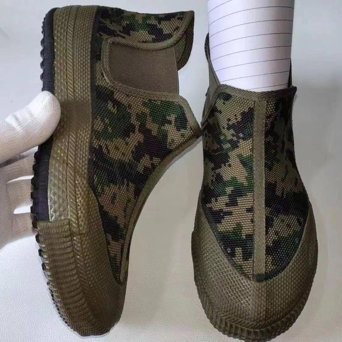 

Forest worker-2 corrugated flat soles, one foot canvas shoes, new labor protection shoes, running liberation shoes, the same style for men and women 45