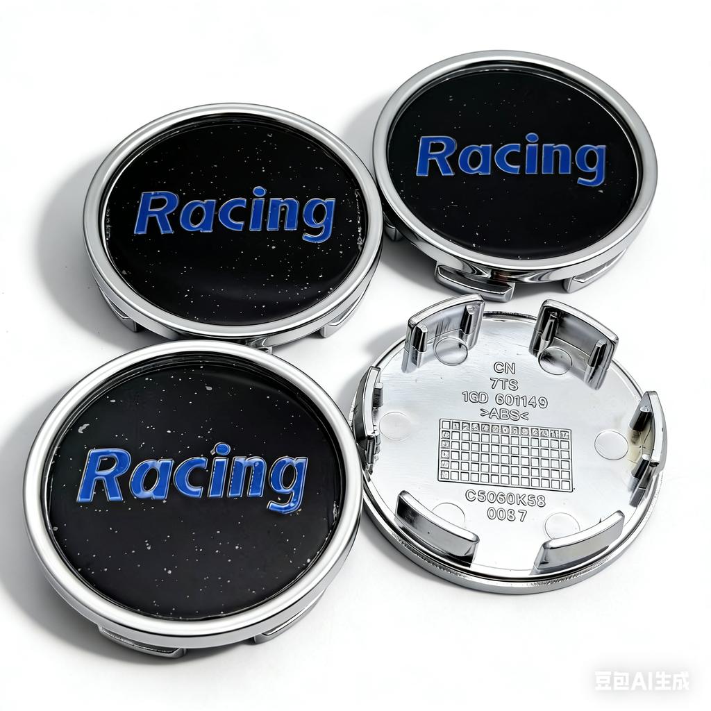 4pcs 58mm 53mm Car Wheel Center Caps With Racing Logo Emblem Badge Wheel Hubcaps Rim Center Dust Cover Replace Hub Accessories