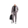 Emporio Armani EA7 FW24 Logo Print Drawstring Waist Long Jogger Knit Sports Pants Men Bottoms Gray 6DPP67-PJUWZ-1992