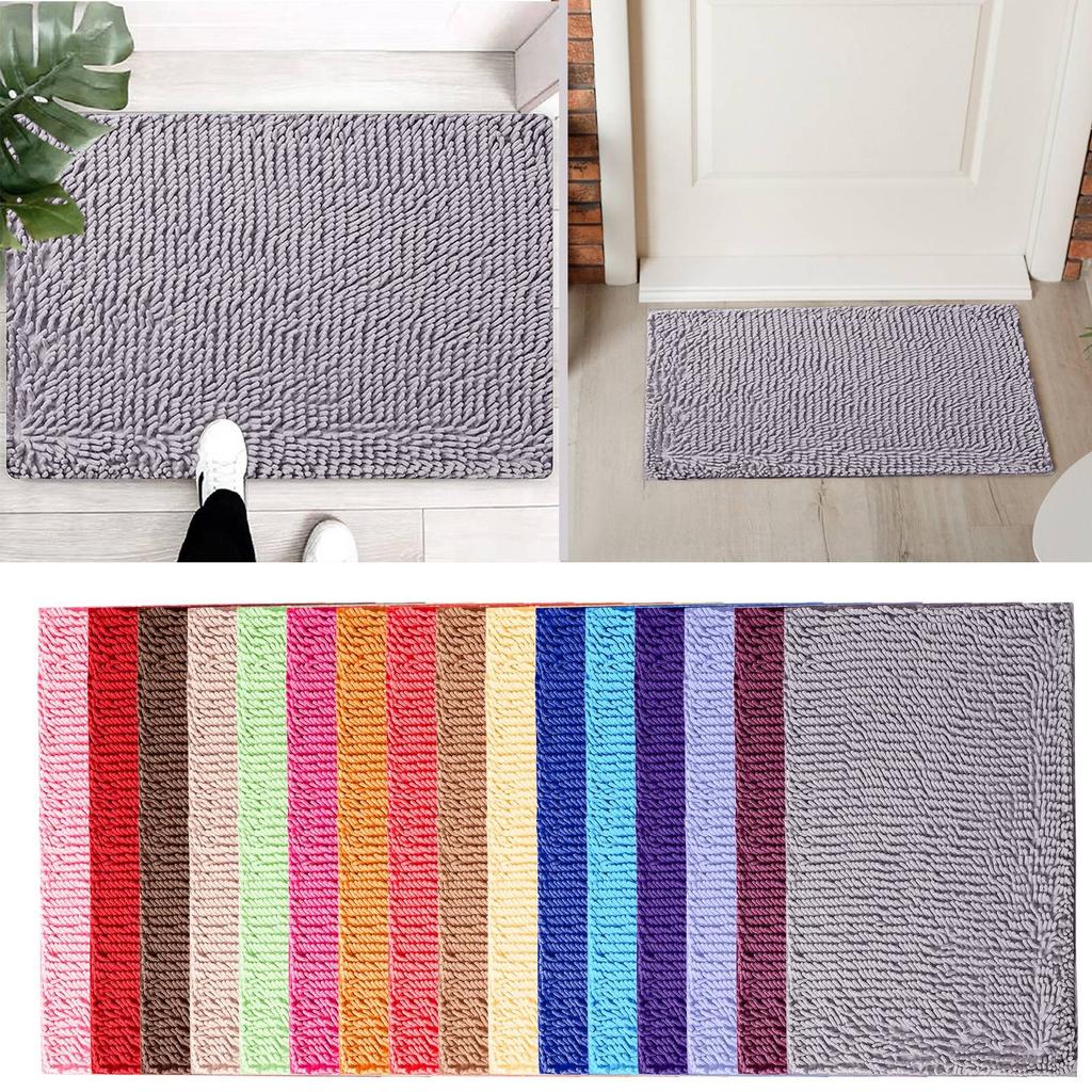 Dog Door Mat For Muddy Paw Absorbs Moisture And Dirt Absorbent Non-Slip Washable Mat Quick Dry Microfiber Mud Mat For Dogs