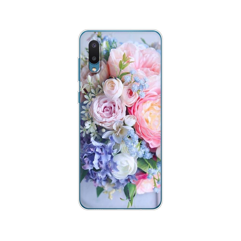 For Samsung A02 M02 Cover Soft Silicon Tpu Phone Back Case For Samsung Galaxy A02 Galaxy M02 SM-A022G A022 Bumper 6.5inch Flower