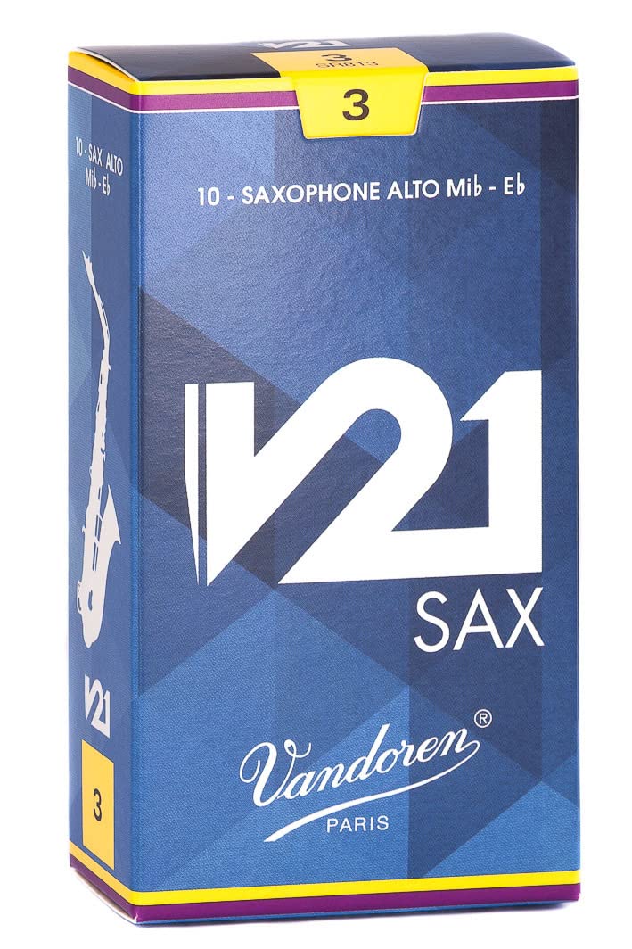 

Vandoren Alto Saxophone Reed V21 Hardness: 3 (10 pieces)