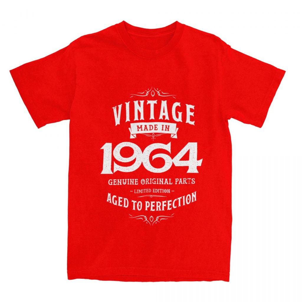 Birthday 1964 60th Grandma Grandpa Gift Merch Shirt for Men Women aged 60 Funny Pure Cotton New Arrival Tees