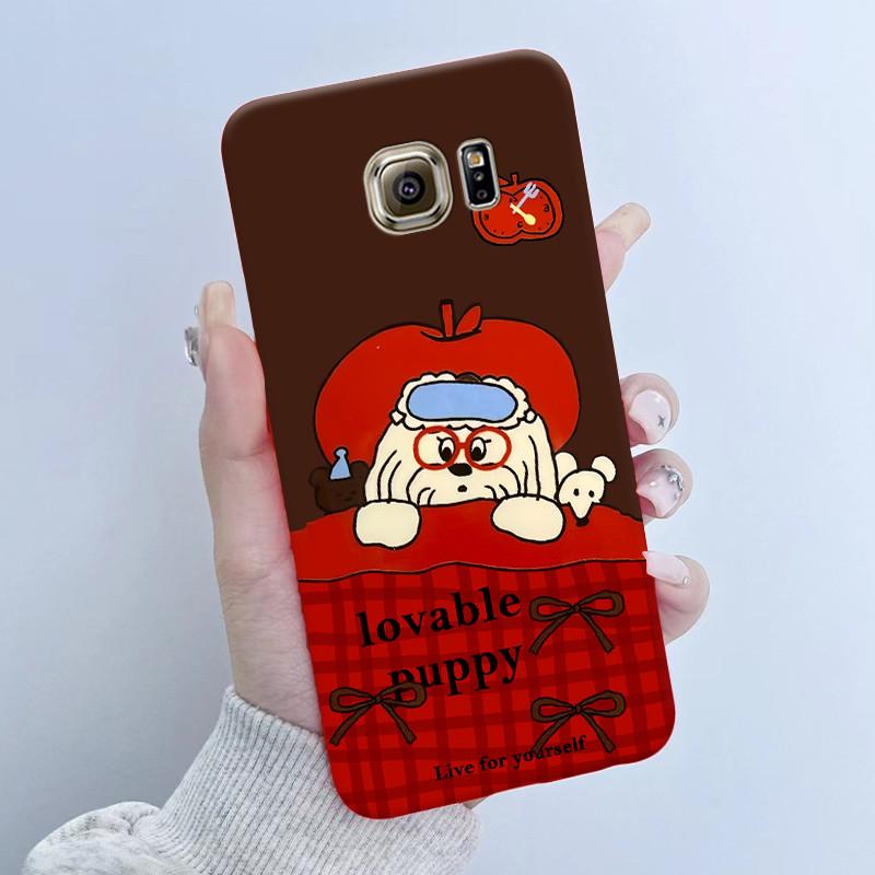 For Samsung Galaxy S6 G920F S6 edge G925F Phone Case Popular Butterfly Flower Girl Design Soft Silicone TPU Back Housing Covers