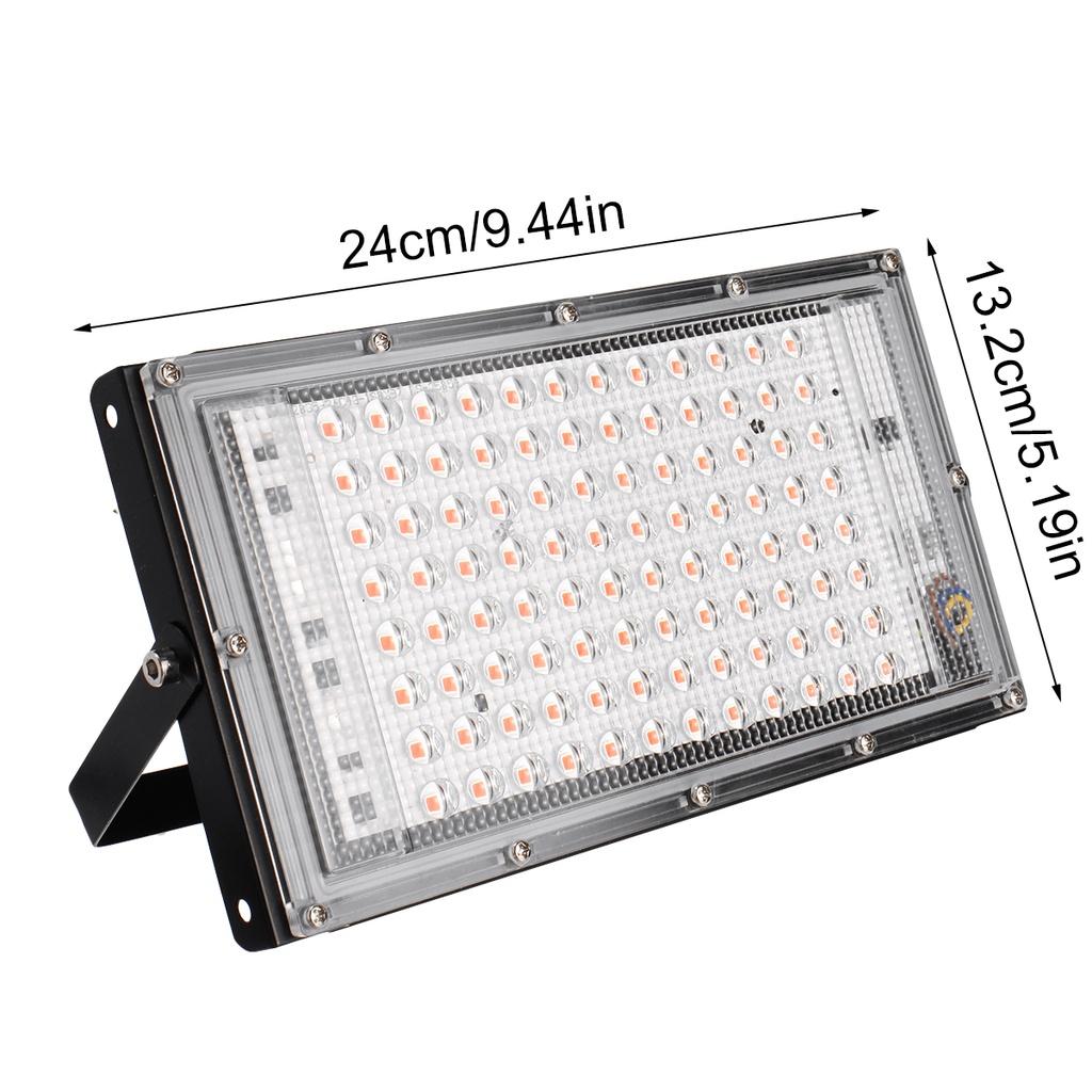 

50 Вт Светодиодная лампа для выращивания растений Фитолампа Полный спектр для теплицы Гидропонные растения Лампа для выращивания Стоящая для рассады L