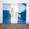 Sea surfing tuya- Printed curtain - Polyester material - suitable for home - Bedroom curtain and living room decoration