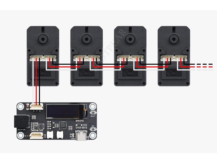 High Precision 30kg.cm Servo Motor with 360° Magnetic Encoder and Dual Mode