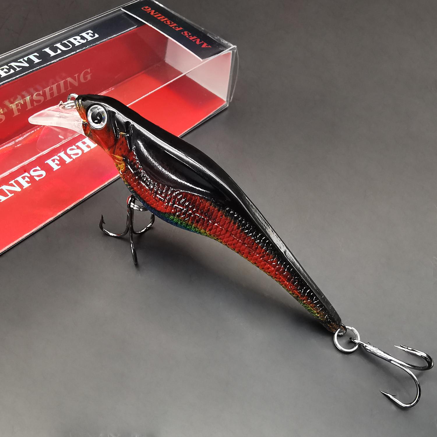 

1 шт./3 шт. Рыболовные приманки Красочная печать Тонущая воблер Искусственная приманка Идеально подходит для ловли трофейной рыбы на разных глубинах