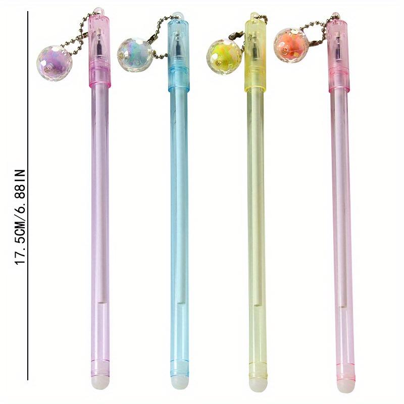 School season 10pcs 0.5mm creative universe ball lamp pendant pen high-value pendant gel pen small fresh stationery exam black water pen