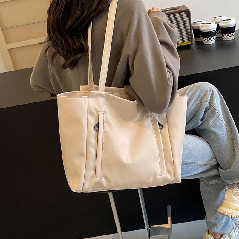 Waterproof Nylon Shoulder Bag Large Capacity Fashion Simplicity Shoulder Tote Bag Women Casual Handbag Wear-resisting KTB