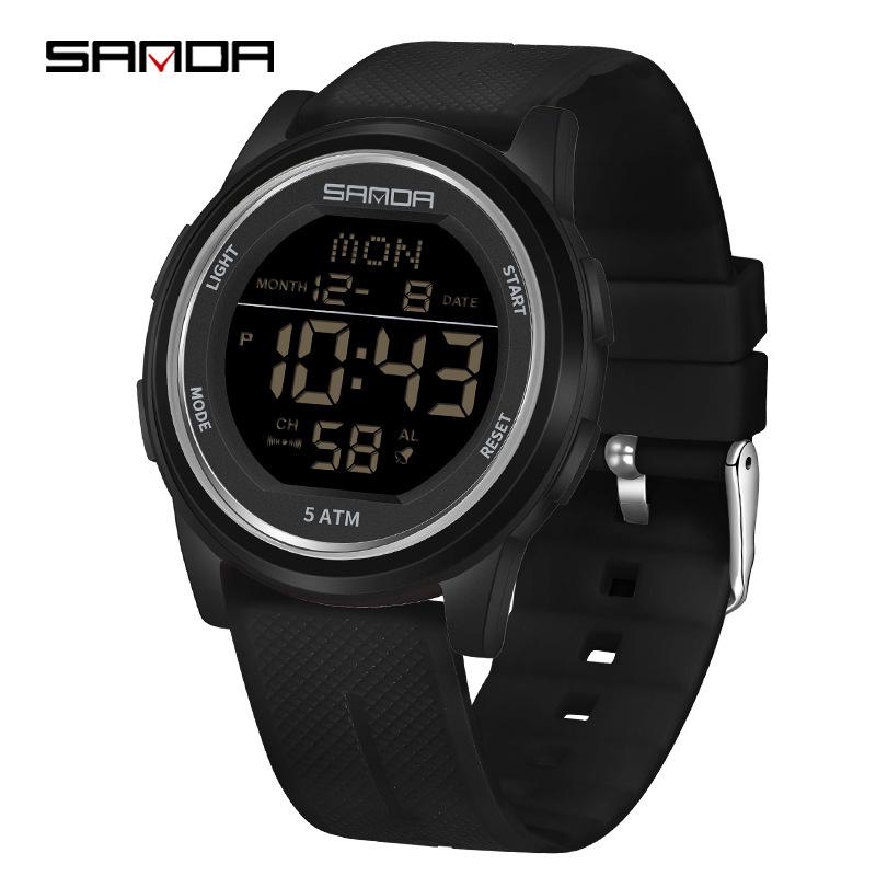Sanda New Youth Luminous Waterproof Student Watch - Unisex Design for Middle Schoolers