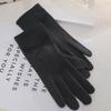 Warm Gloves Single Layer Women's Elegant Lace Houndstooth Outdoor Riding Cold Proof and Wind Proof Touch Screen Autumn and Winter Gloves
