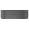 Garden Raised Bed Anthracite 212 X 140 X 68 Cm Galvanized Steel